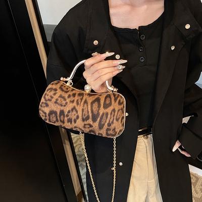 Today's Popular Shoulder Bag 2 Women's Chain Bag Temperament Leopard Print Handbag Personality Trend Shoulder Messenger Bag