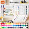 Non-Bleeding True Color Watercolor Marker Pens for Kindergarten Art - Safe & Stackable Acrylic Brushes