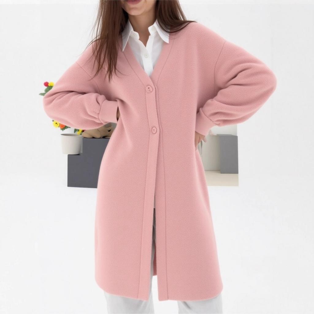 Women's Loose Zipper Multicolor Jacket Fashionable Temperament Coat