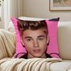 Copricuscino singer pop JJustin BBieber federa antiacaro decoro divano soggiorno cuscino stanza