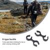 8 Shape Buckle Portable Replacement Universal Mountain Climbing Pole Fixing Clasp Connector Accessories