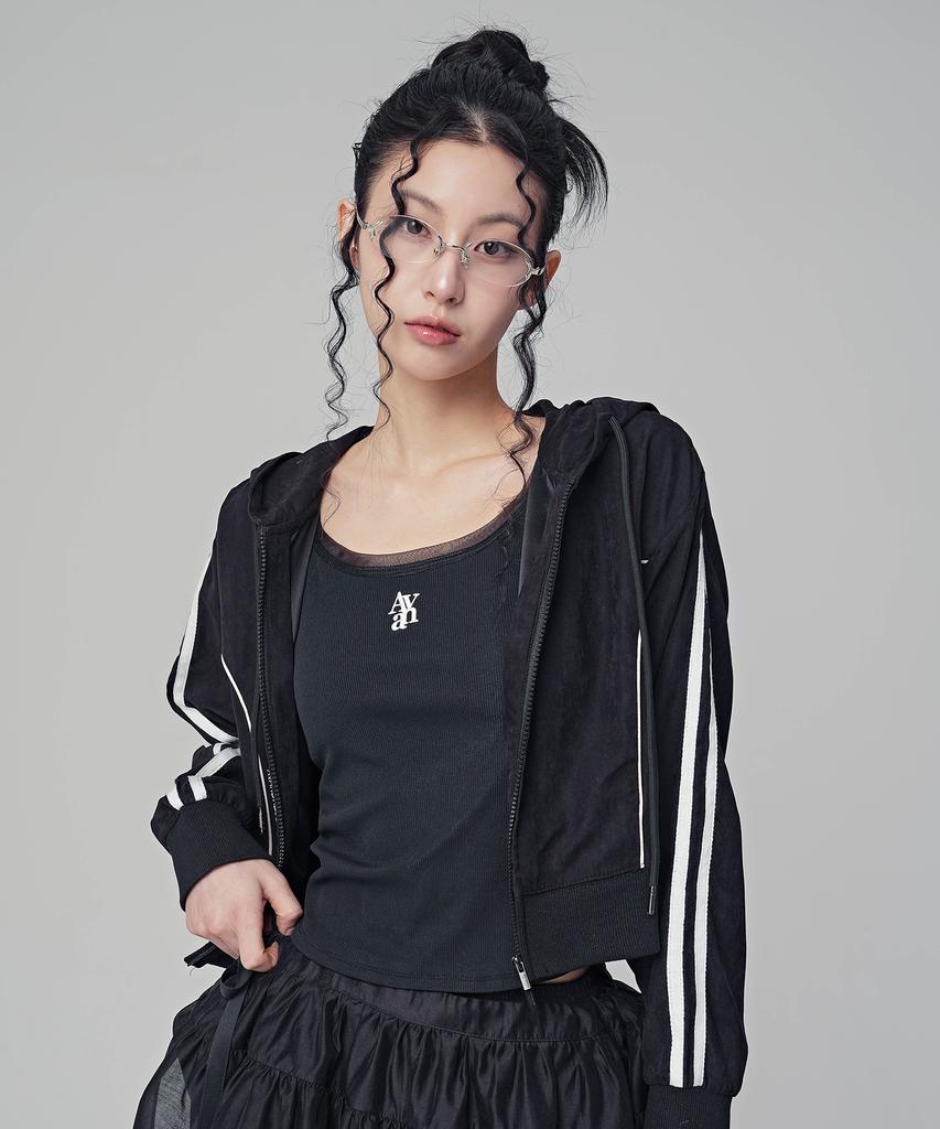 Avandress Bliss Crop Hood Zip-Up_5Colors