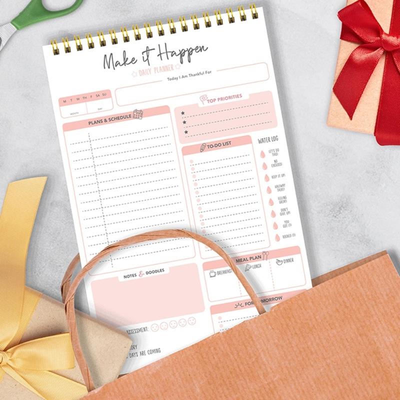 Daily To-do-list Planner Coil-binding Planner Daily Weekly Planner To-do-list Notebook Personal Appointment Book Diary