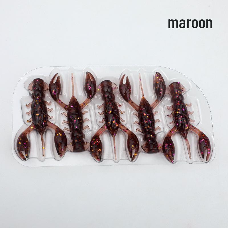 

Floating Ned Soft Bait: Lure for Shrimp, Bass, and Perch - Black Bionic Worm червоний/коричневий