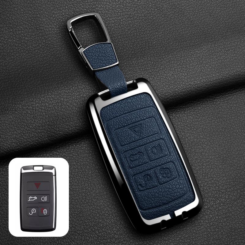 Zinc Alloy Car Key Case Cover Smart Remote Protection Shell For Land Rover Range Rover Evoque Discovery Sport Velar Accessories