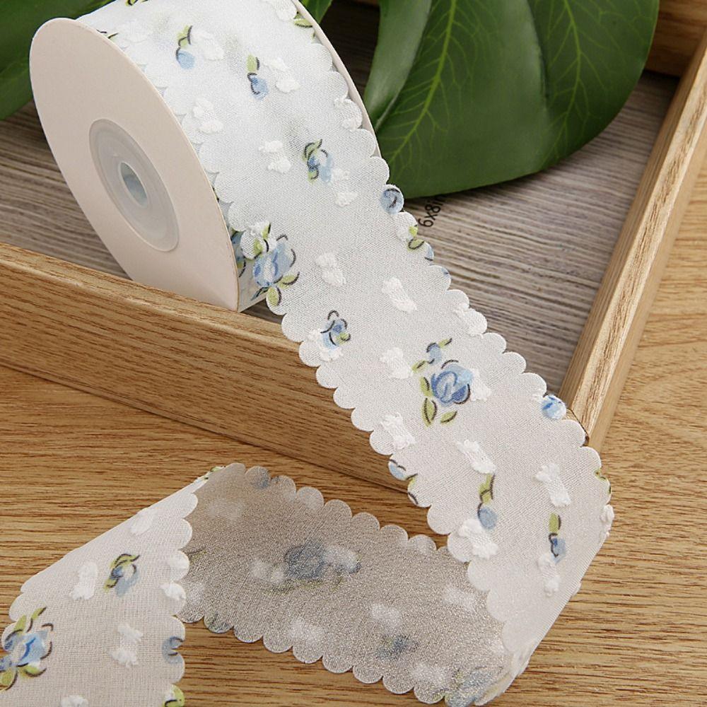 Double Velvet Lace Trim Fabric 1.50in×10 Yard DIY Gift Wrapping Bouquet Ribbons Bridal Bouquets Shiny Silk Ribbons Crafts Hair