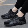 Spring new men's black non-slip and wear-resistant running shoes soft-soled casual sports men's shoes waterproof and lightweight dad shoes