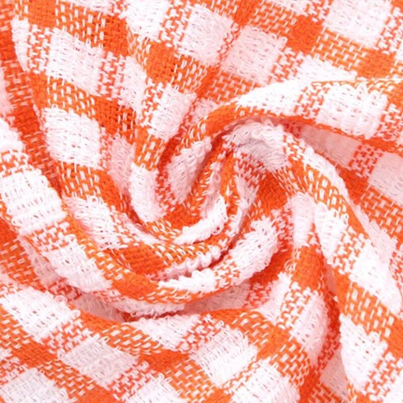 6PCS Cotton Kitchen Towels Absorbent Cleaning Dishwasher Towels Kitchen Cleaning Supplies