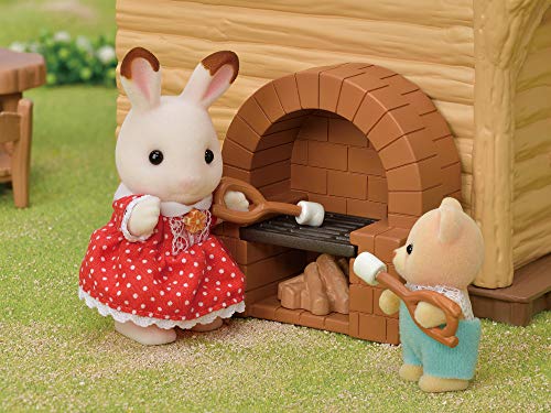 Sylvanian Families Family Trip House [Forest Exciting Log House] CO-62 ST Mark Certified Toy Dollhouse for Ages 3 and Up, Sylvanian Families, Epoch