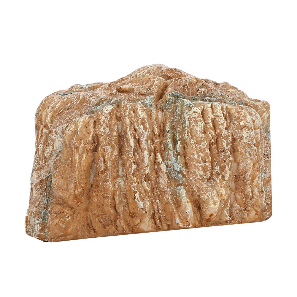 Resin Rockery Turtle Hide Rock Climbing Basking Habitat Cave for Landscape Decoration
