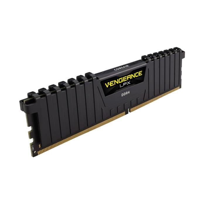 Mémoire RAM - CORSAIR - Vengeance LPX DDR4 - 16GB 2x8GB DIMM - 3200 MHz - 1.35V - Noir (CMK16GX4M2B3200C)