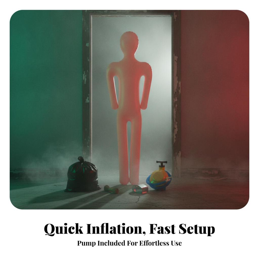 Halloween Corpse Prop SkinColoredToned Inflatable Hollow Dead Body Single