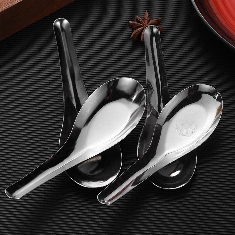 Changbaosen Stainless Steel Flat Bottom Soup Spoons