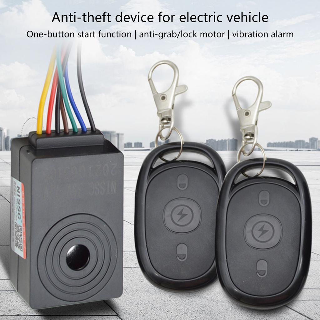 Upgrades Electric Bike Anti Theft Alarm System with Smartphone Monitoring & High Decibel Alert for Enhances Security