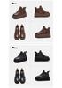 Damen Retro High-Top Schuhe mit Fleecefutter, dicker Sohle und Schnürung