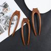 Wood Wooden Hair Stick U-Shaped Hair Fork Cat Butterfly Chinese Style Fashion Hairpin Buns Rabbit Headwear Girl Hair Accessories