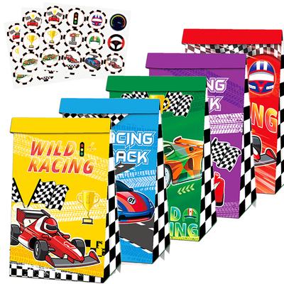 Rally Wish Racing Party Supplies Birthday Decoration Car Gift Candy Kraft Paper Packaging Bag