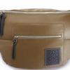 Loewe Fabric And Leather XL Chest Bag Crossbody Bag Waist Bag Men bags Khaki-Brown Black B687C60X01-5553