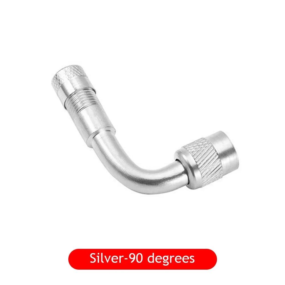 1/3PCS Car Tyre Valves Inflation Extension Tube 45/90/135 Degree Adapter Motorcycle Bike Tyre Valve Connector Accessories