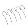 5Pcs/Pack Stainless Steel 2Mm Dental Lip Hook Root Canal Measuring Accessories Lip Mouth Hook Apex Locator Tool For Dentists