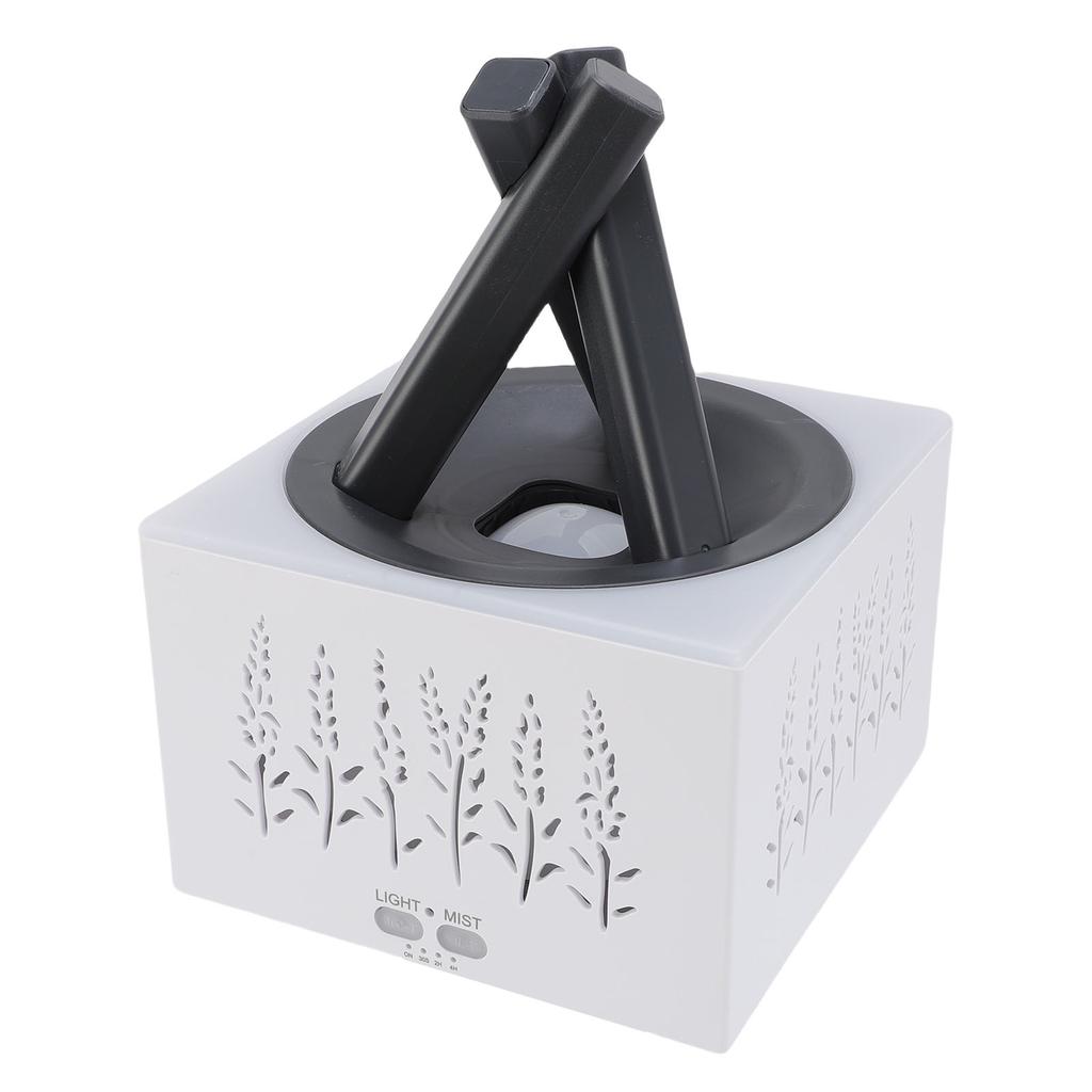 Essential Oil Diffuser with Colorful Light Silent Humidifier for Family Home Room Hollow Design