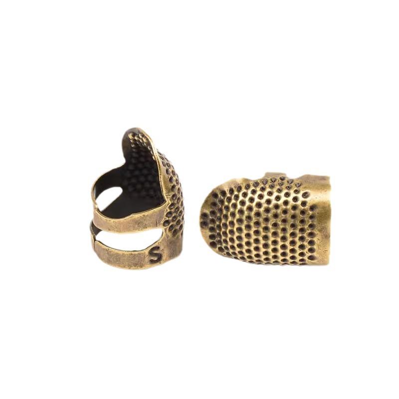 Vintage Finger Cot Thimble Holder: Hand-Sewing Protection Tool