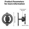 Magnetic Base Phone Mount Bracket Universal for Most Mobile Phone Rotating Aluminum Stand Holder for GYM Metal Surfaces