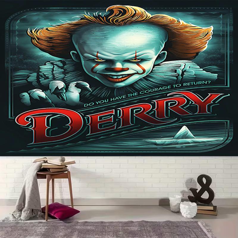 1pc Pennywise the Dancing Clown2 Tapestry, Living Room, Bedroom, Office, Party Decor, Ideal Festive Gift