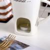 Sweet Fondue Cup with Fork Heating Food Ceramic Mug Creative Coffee Mug Gifts for Birthday Wedding and More