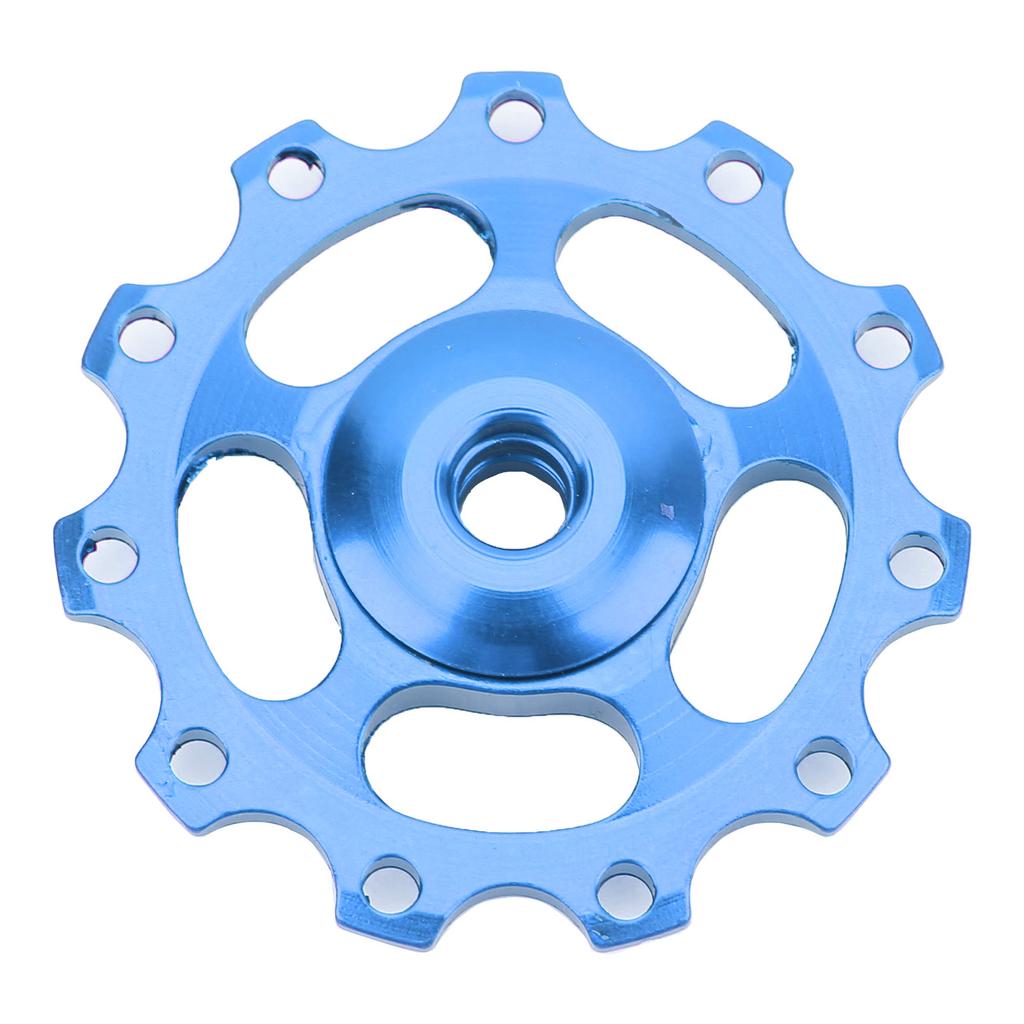 Mountain Bike Guide Wheel Durable Lightweight Bearing Anode Sturdy Aluminium Alloy 11 Tooth Rear Derailleur PulleyBlue