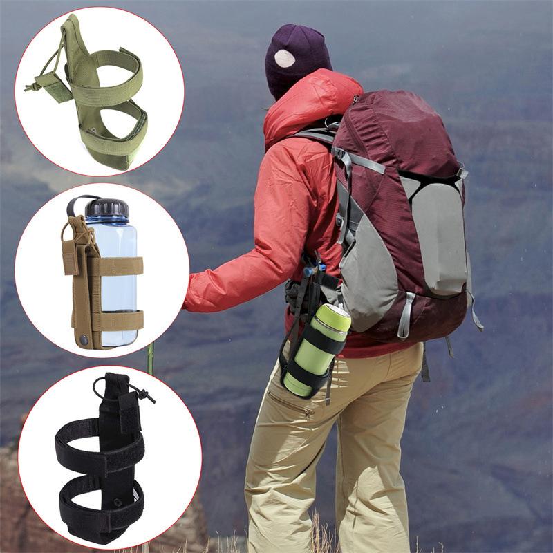 Tactical Molle Water Bottle Bag Pouch Mount Outdoor Travel Camping Hiking Cycling Fishing Hunting Water Bottle Kettle Carrier