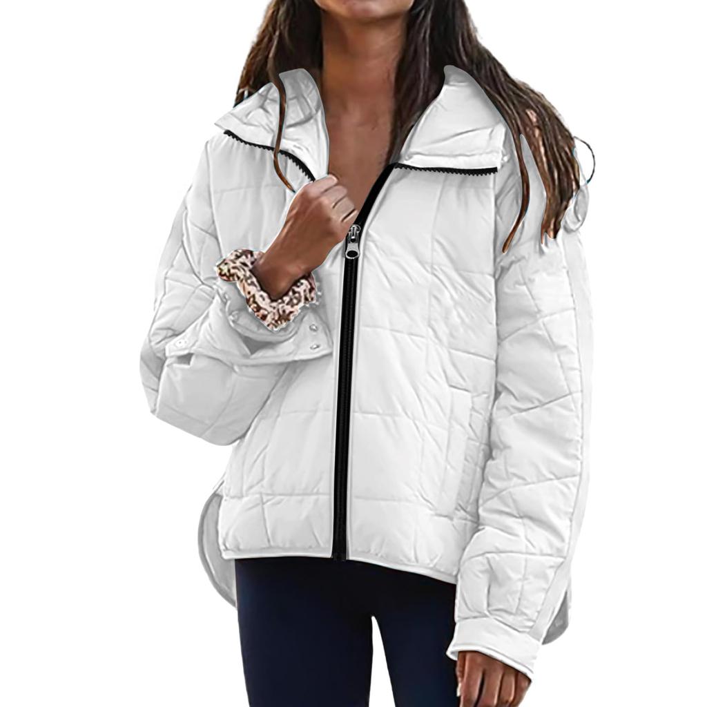 Womens Jacket Winter Warm Packable Lightweight Oversized Long Sleeve Hooded Coats With Pocket