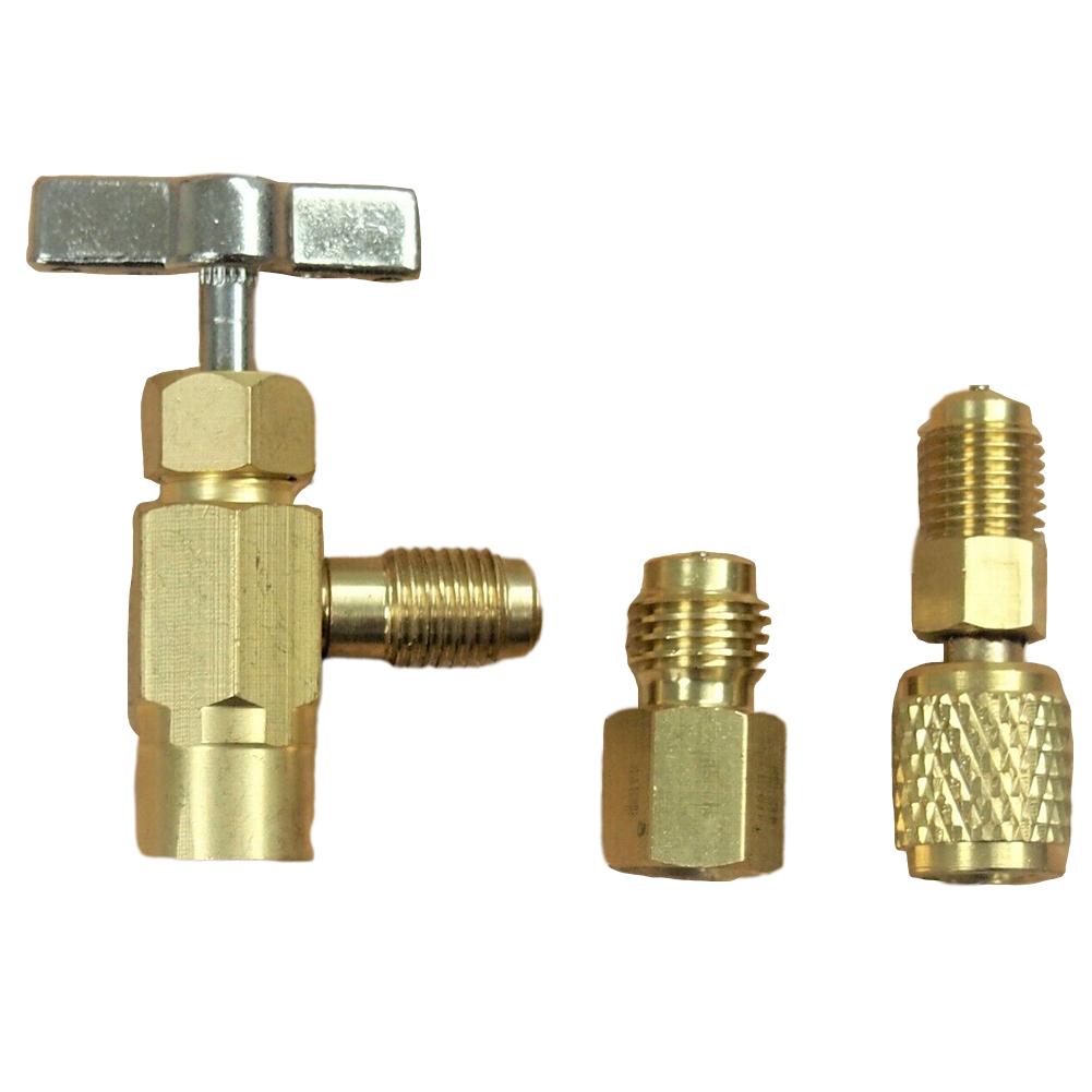 ADAPTERE 1/4\" SAE 3 stk/sett Tilbehør Passer For R12 R134a