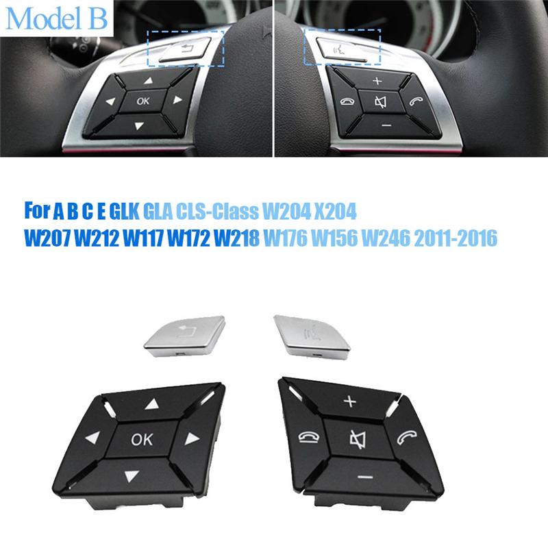 AB12-Car Steering Wheel Button Cover Menu Control Switch A2185400162 For W204 W117 W218 W156 W246 A1725400262