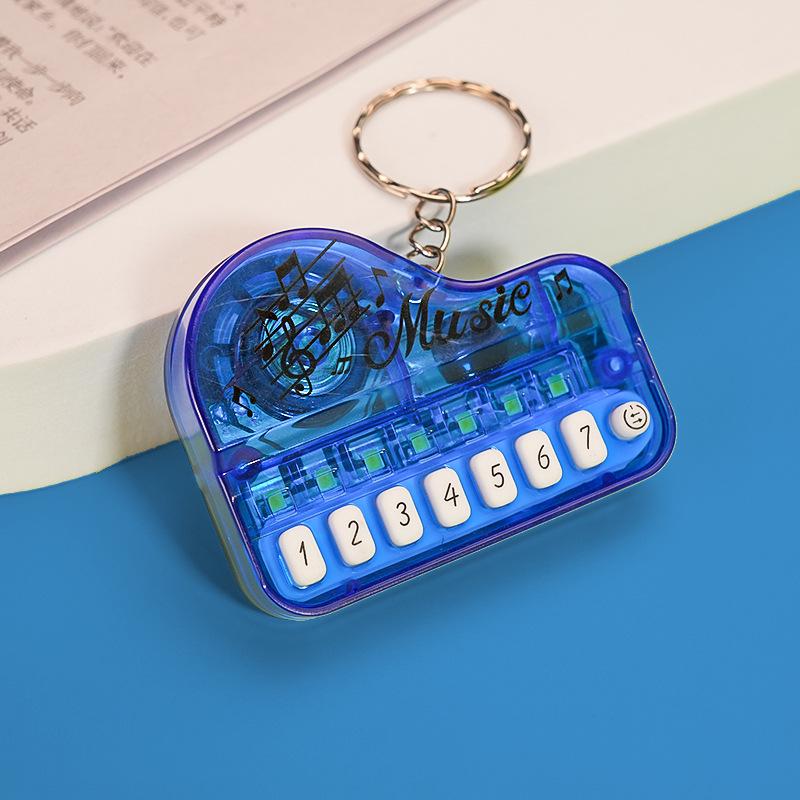Creative Children's Mini Luminous Piano Keychain - Electronic Music Toy