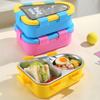 Draagbare Geïsoleerde Lunchcontainer Driehoekige Reis Voedselbak met Deksel Voor Studenten