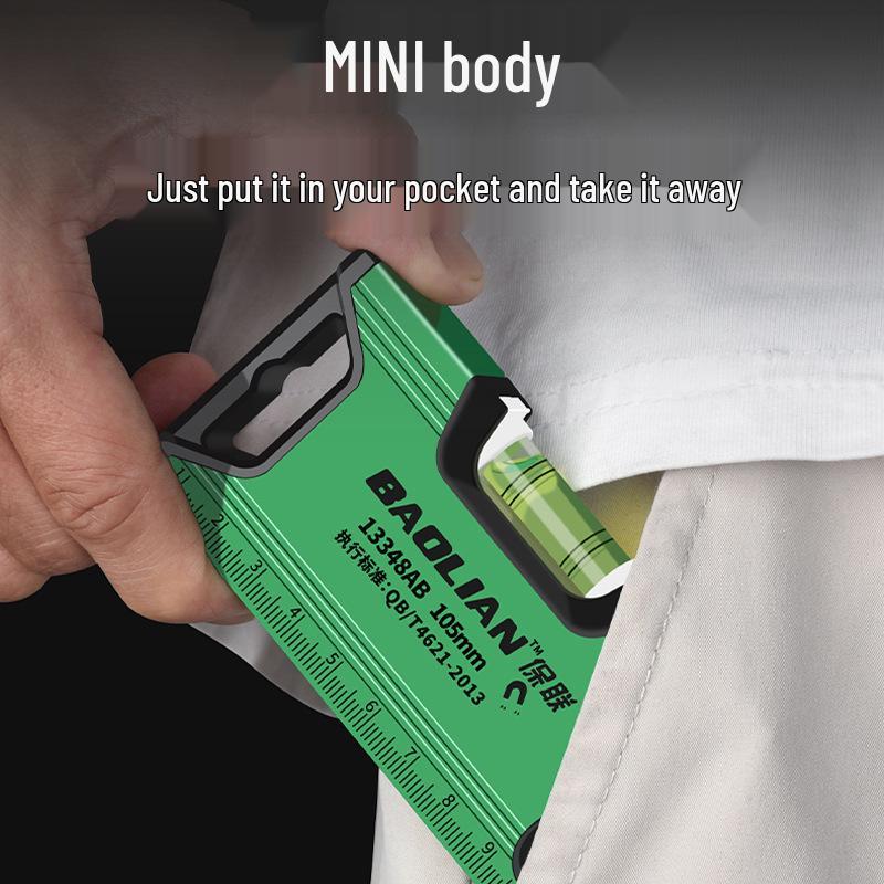 Baolian Precision Magnetic Mini Multi-Function Aluminum Alloy Level Ruler