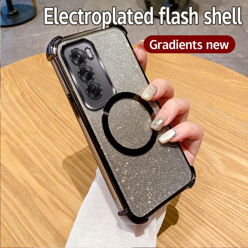 

Ударопрочный магнитный чехол для телефона с кольцом для OPPO Reno 12 11 10 Pro 8 7 6 5 5G 12F 11F 7Z 8Z Reno8 T 8T Find X3 X5 Lite X7 Ultra Capa Find X7 Ultra чёрный