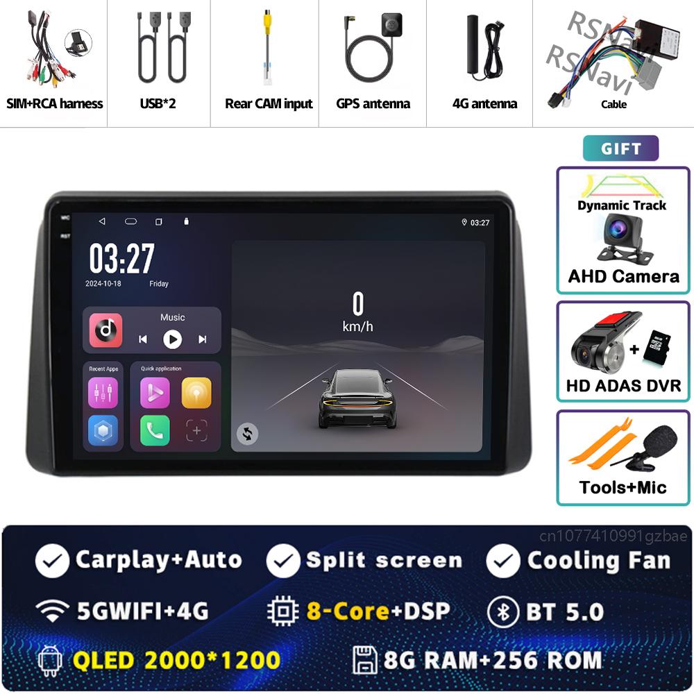 Android 14 Carplay Car Radio For Chrysler Grand Voyager 5 For Dodge Grand Caravan 2008 2011-2020 GPS Multimedia Stereo Head Unit