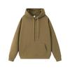 Men's and Women's Warm Cotton Hooded Sweatshirt - Plain Color, Loose Fit, Autumn Winter Style
