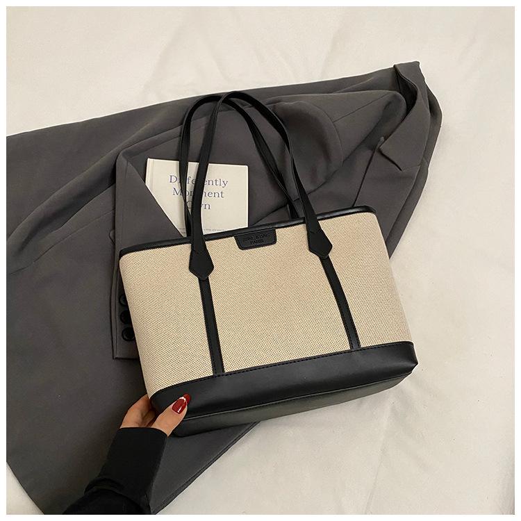 Premium Commuter Large-capacity Tote Bag Women's 2025 New Fashion Retro Versatile Shoulder Bag Trendy Underarm Bag