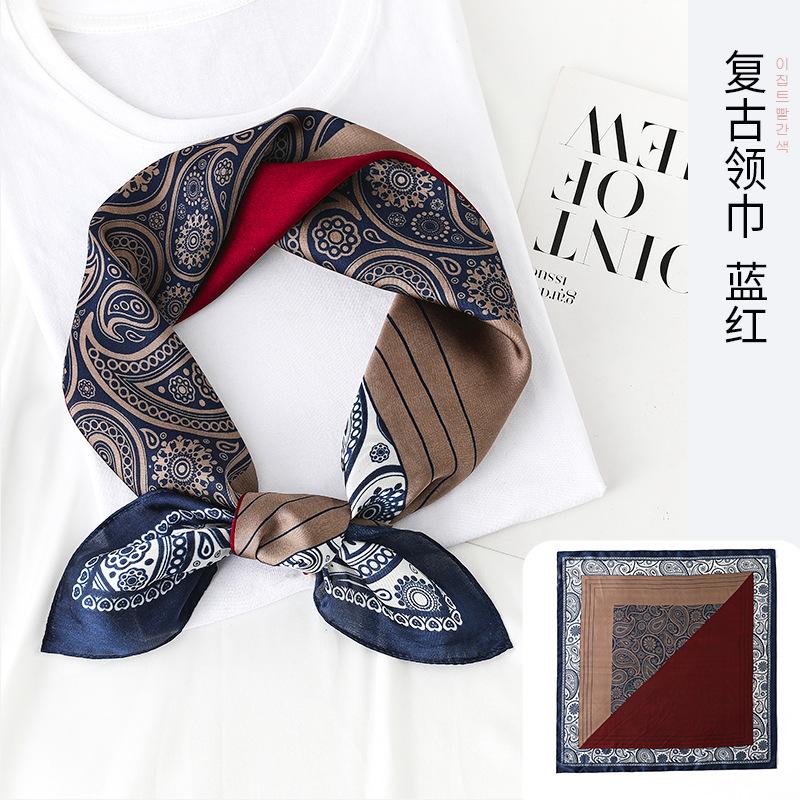 

Новый модный женский шелковый шарф, имитация шелкового атласа, шарф-хиджаб 70*70 см, мягкий квадратный шарф, элегантный офисный хиджаб, повязка на голову