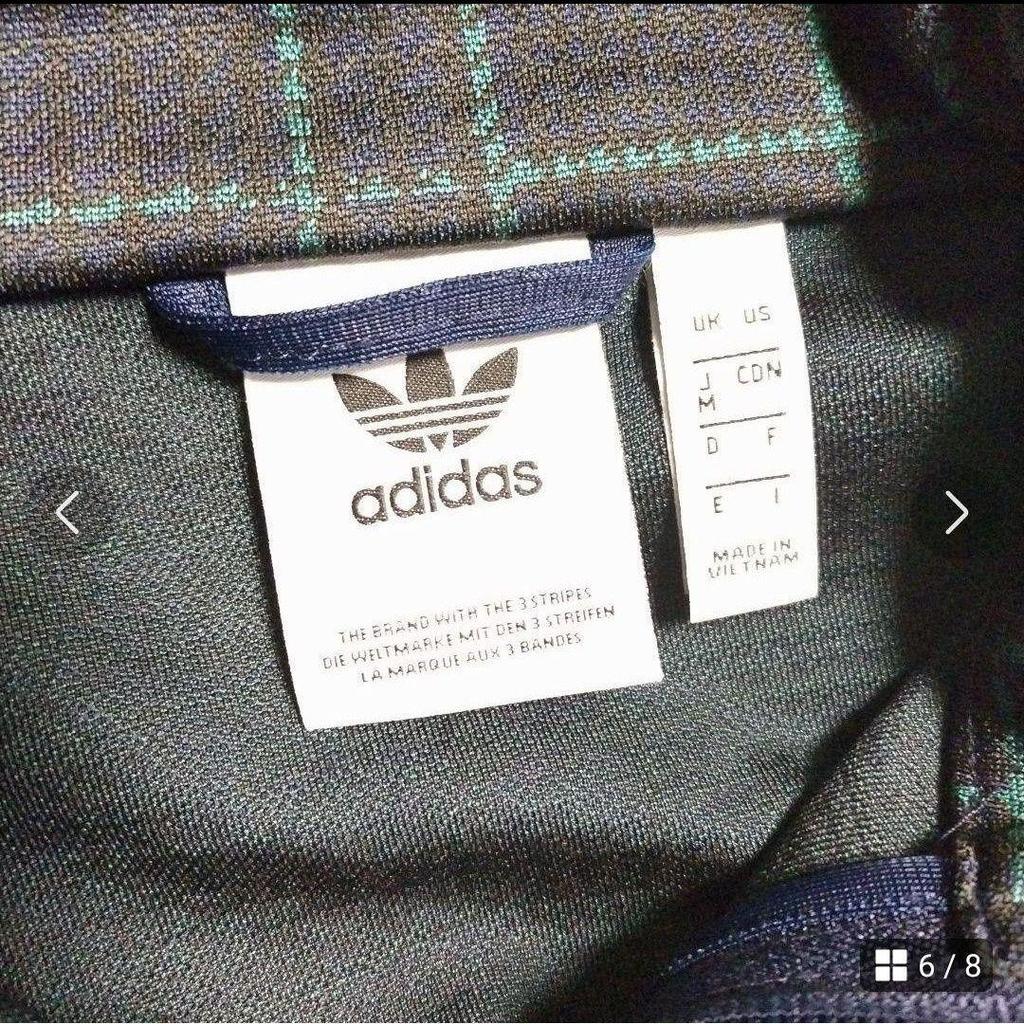 [USED] Adidas Originals Tartan Check Track Jacket In Houndstooth