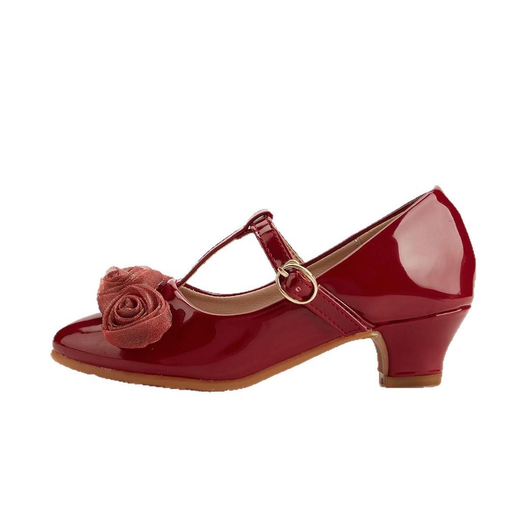 Escarpins à Lacets Pointus pour Filles Hiver 2025 - Chaussures Élégantes en Cuir pour Petites Filles