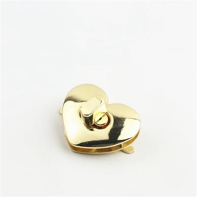 Bag Hardware Accessories Lock Release Buckle Lock Gold Metal Lock/Hardware Lock 5PCS Bag Lock Screw Lock Switch Heart-Shaped