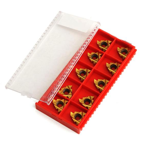 10Pcs/Set 16ER AG60 External Thread Carbide Inserts Blades Lathe Turning Tools
