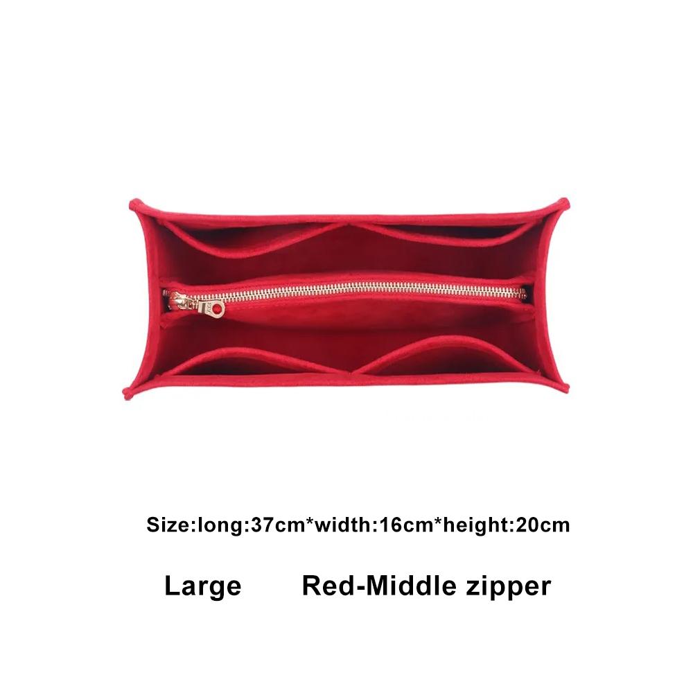 Large Capacity Tote Bag Organizer Makeup Storage Felt Insert Bag Organizer Custom Size Insert Bags for Toiletries Accessories