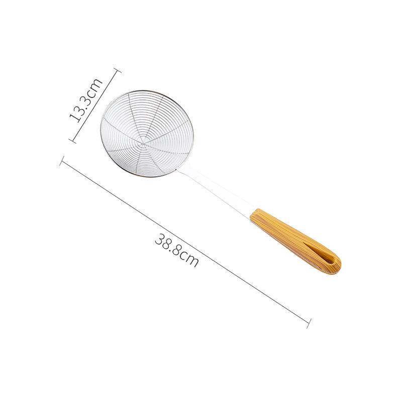 Home Kitchen Fried Food Hotel Restaurant Long Wooden Handle Hot Pot Filter