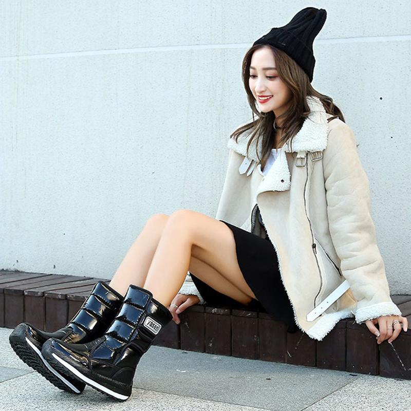 Shoes Winter Keep Warm Women's Mid Tube Lightweight Non Slip Snow Boots