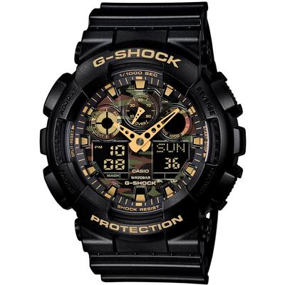 Pánské hodinky G-Shock GA-100CF-1A9JF, autentický japonský model, černé